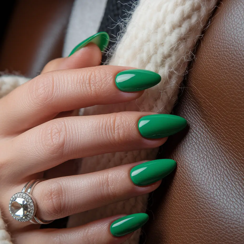 summer nail colors ideas 2025 Matcha Mood