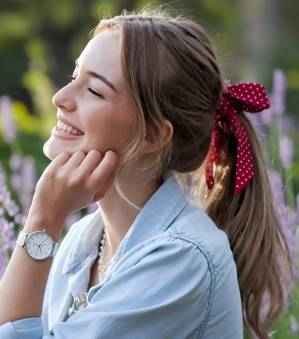 Summer Updo Hairstyles 2025: Simple Styles Playful Ribbon Pony for a Sunny Afternoon