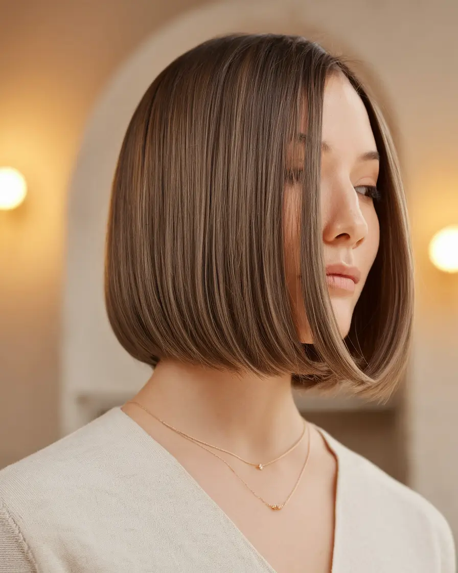 Summer Updo Hairstyles 2025: Simple Styles+Sharp Precision in the Power Bob