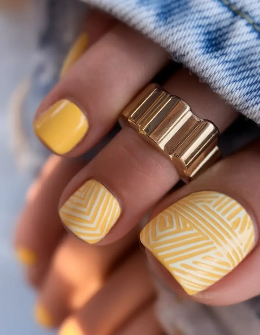 Toes That Shine In June 2025 Yellow Grapics For The Bolds Ones