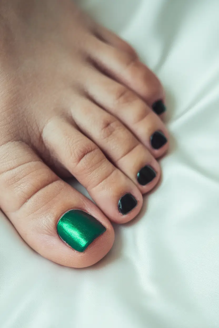 Toes That Shine in June 2025 Green Spotlight on a Black Cast