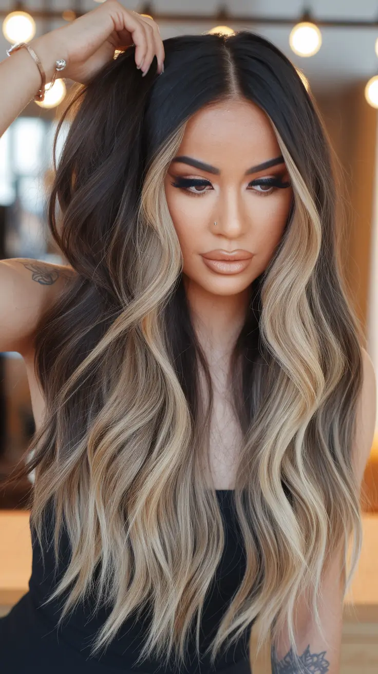 summer highlights ideas dark brown light brown hair balayage summer vibes