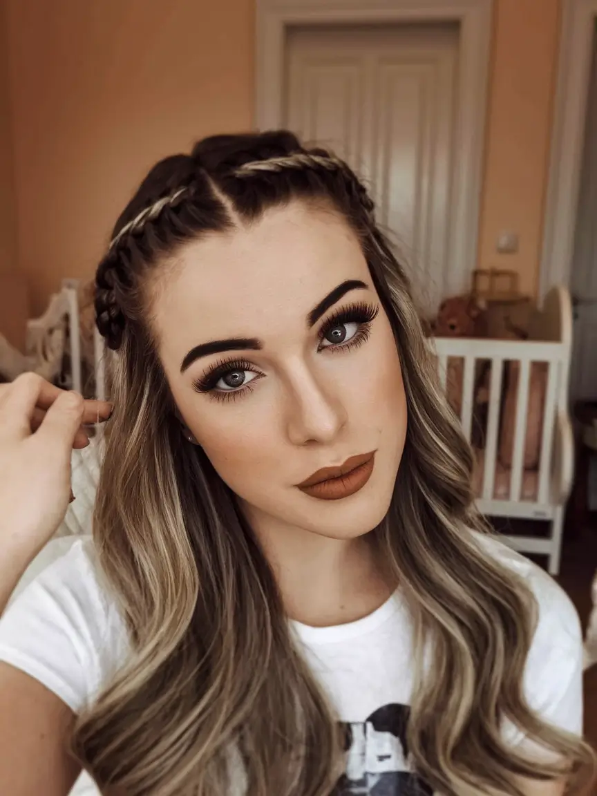 braids boho summer blonde highlights