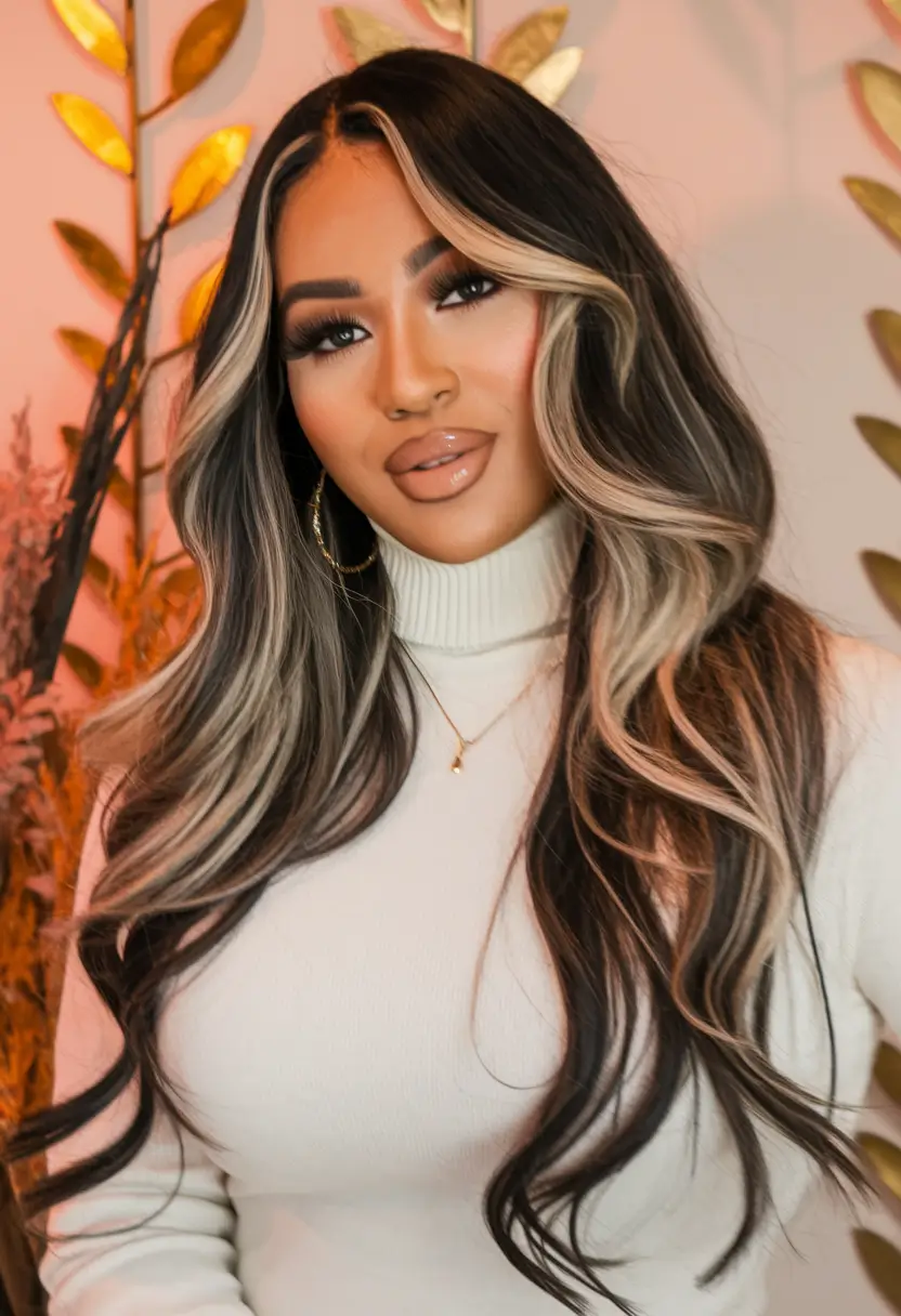 summer-highlights-ideas-blonde-dark-brown