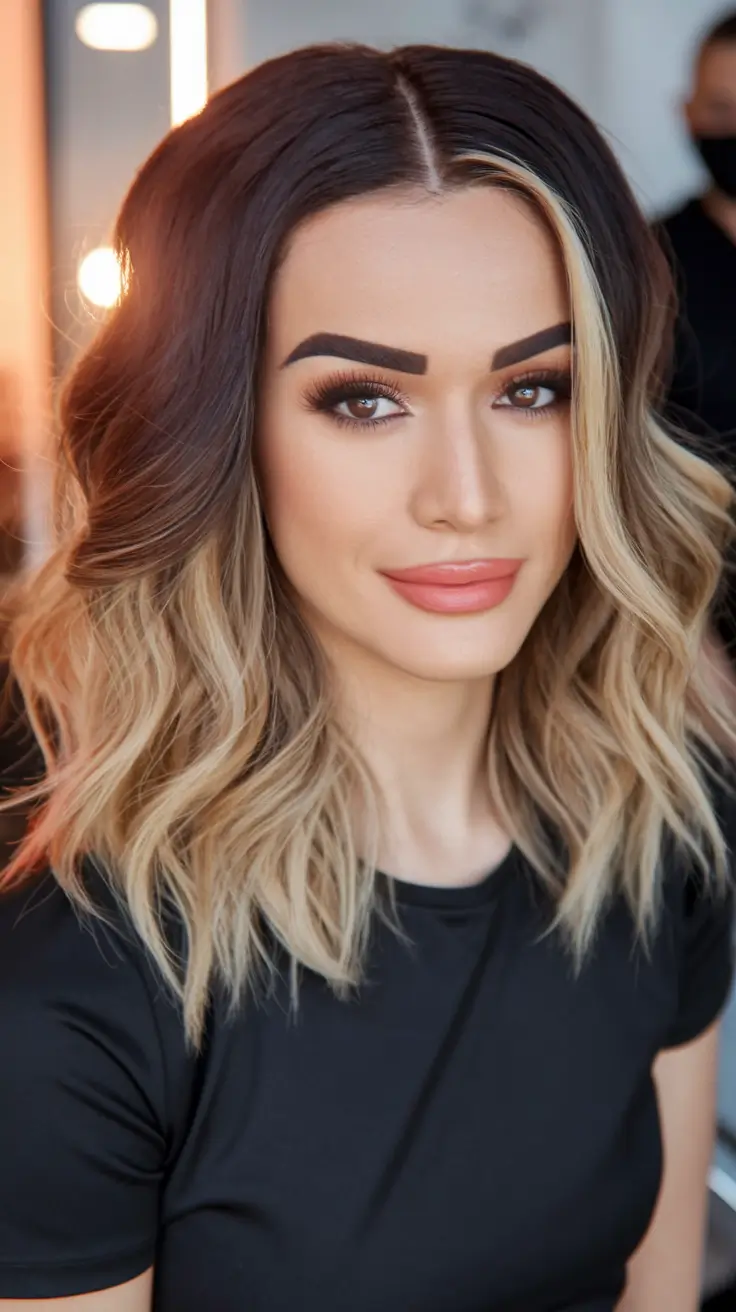 beachy waves short blonde balayage summer highlights