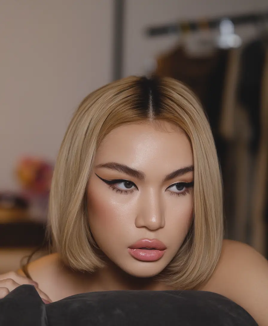 Wigs Hairstyle Summer 2025: Stylish Inspiration+Glossy Blunt Cut for the Hot Girl Summer Mood
