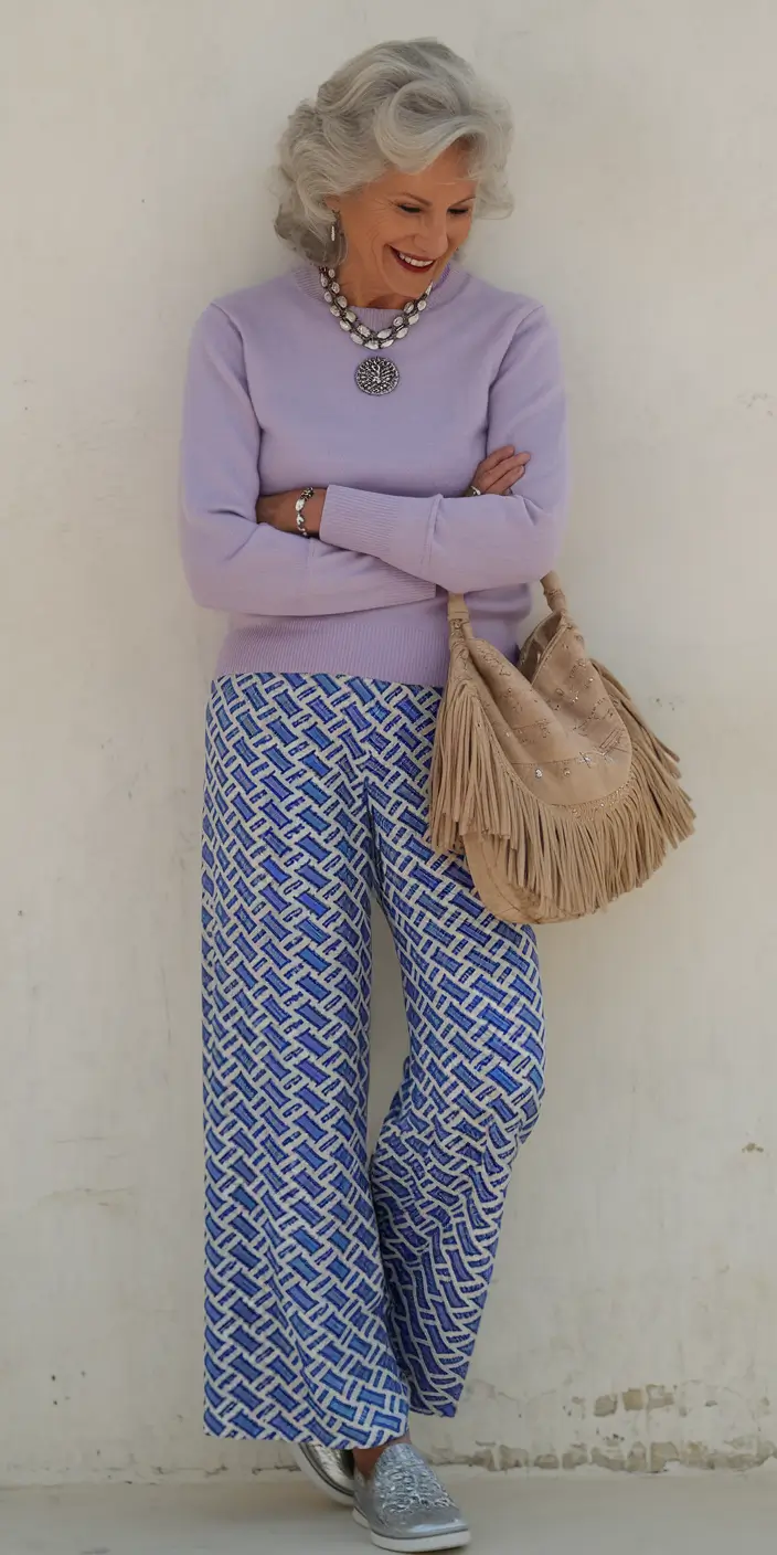 casual fall outfits for women over 50 Soft Lavender Confidence