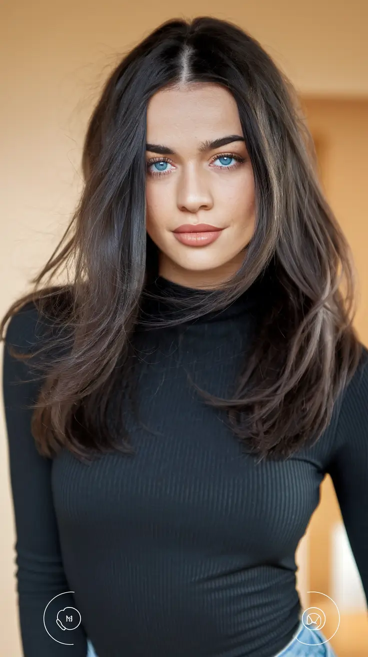 August 2025 hair color ideas – Cool-Chocolate Blowout