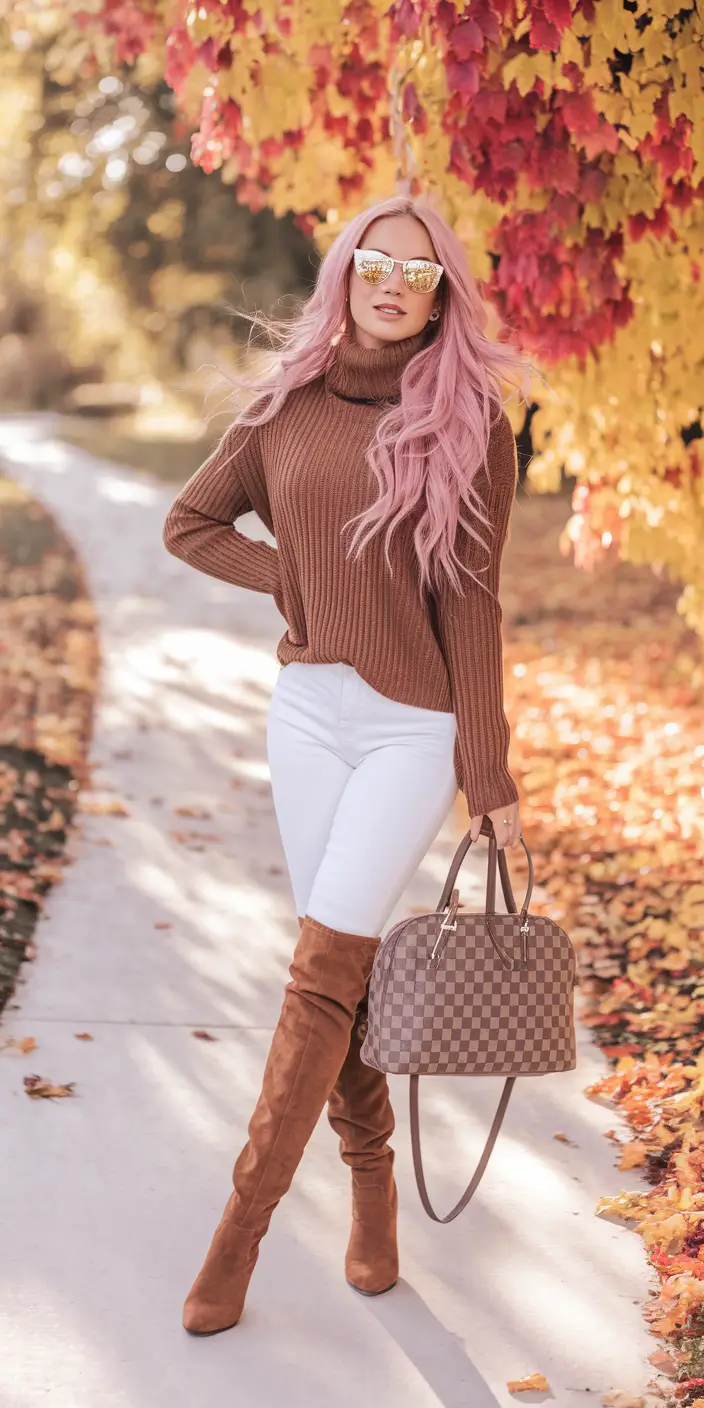 casual fall 2025 outfits for women over 30 Warm Neutrals Meet Autumn Glow
