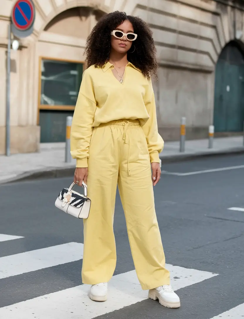 cute fall fashion outfits aesthetic 2025 Lemon Drop Sporty Chic