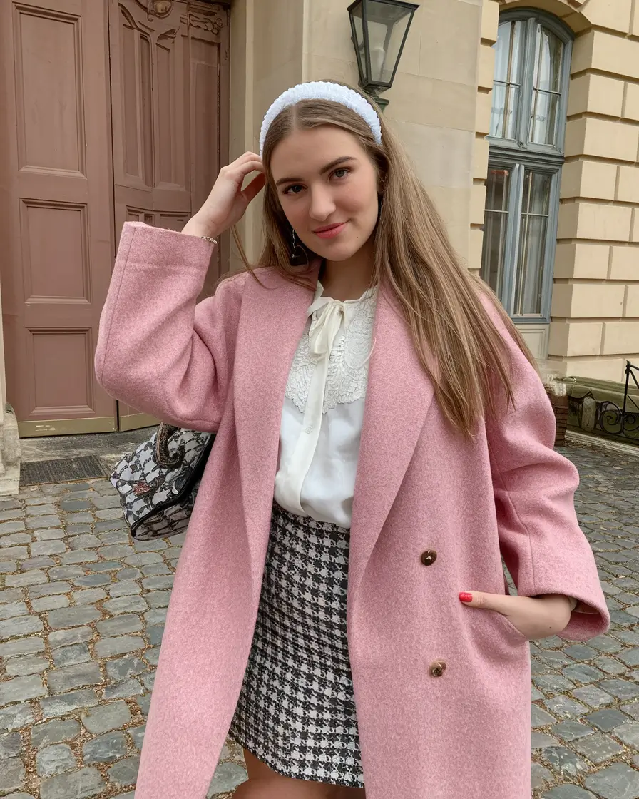 cute fall fashion outfits aesthetic 2025 Preppy Princess Meets Fall