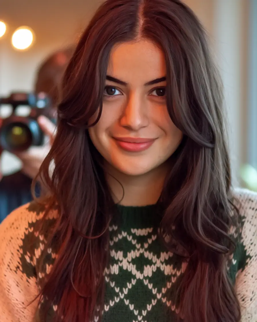 end of summer hair color ideas 2025 Soft Brunette with Seamless Face Framing