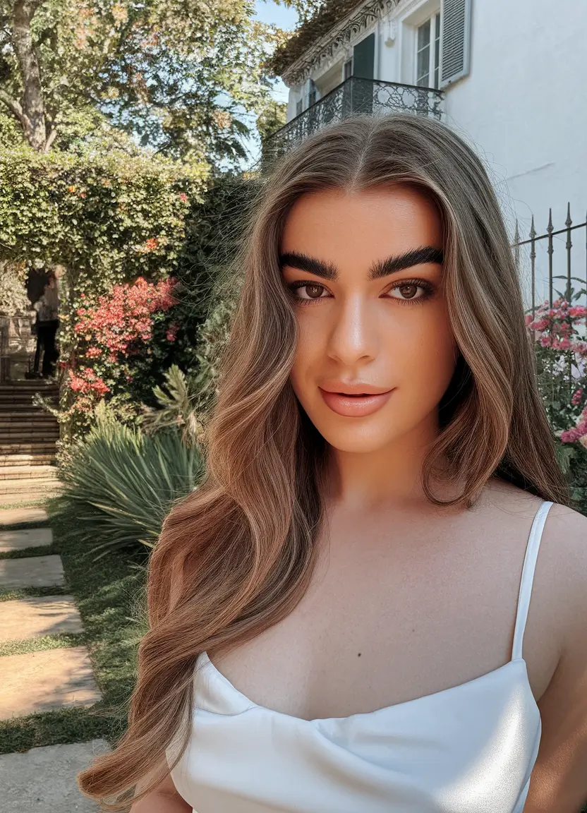 end of summer hair color ideas 2025 Cinnamon Light Brunette with Honey-Toned Dimension