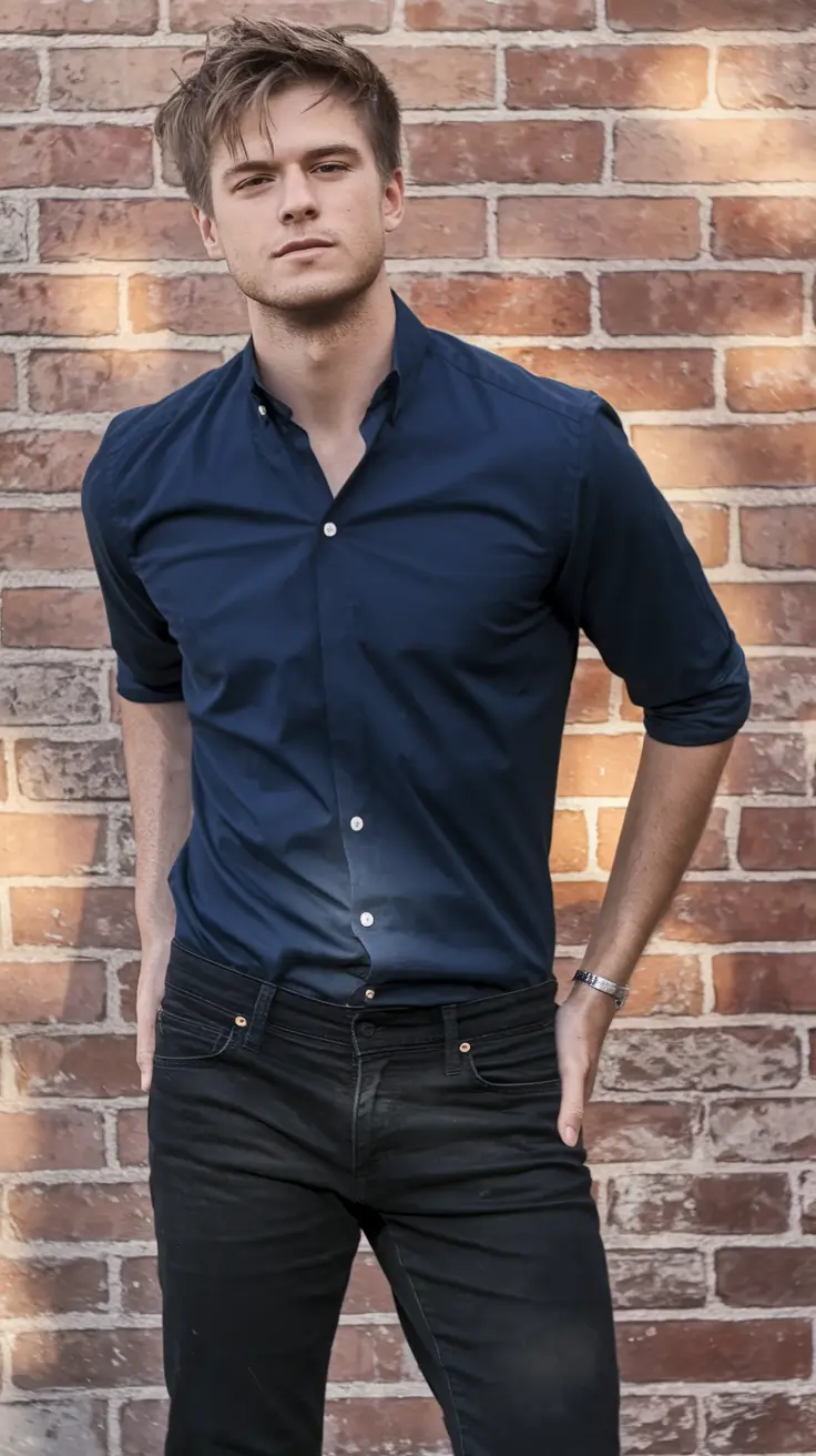 fall business casual outfits for men 2025 Midnight Ink for Street-Smart Confidence