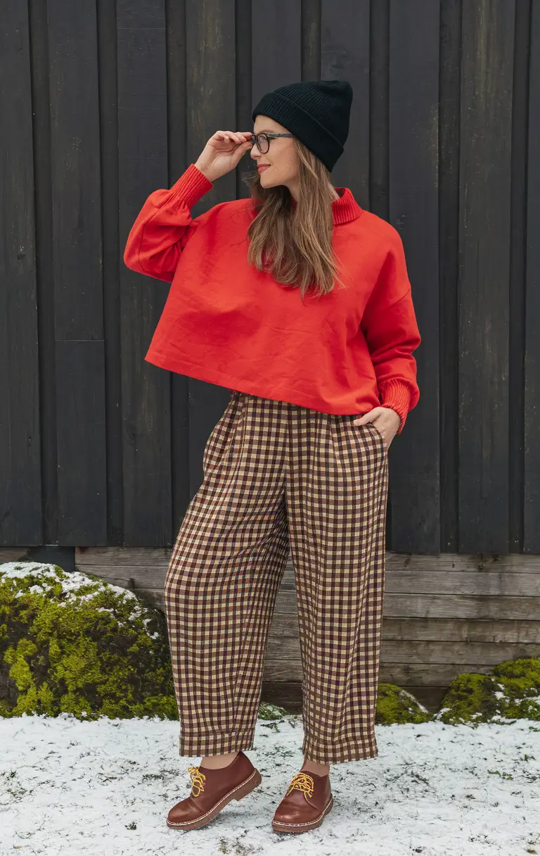 fall fashion inspo for 2025 Cozy Contrast in Cabin-Core Layers
