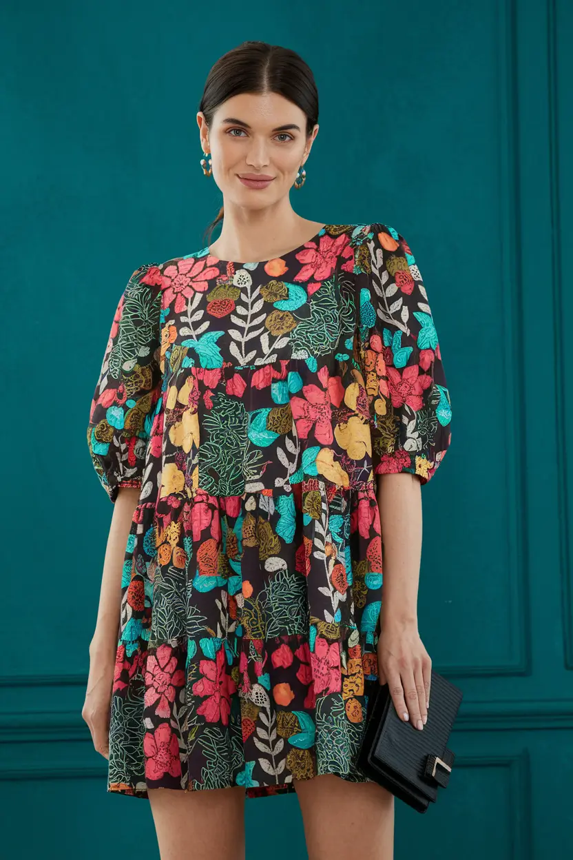 fall fashion inspo for 2025 Bold Florals for Grey Skies