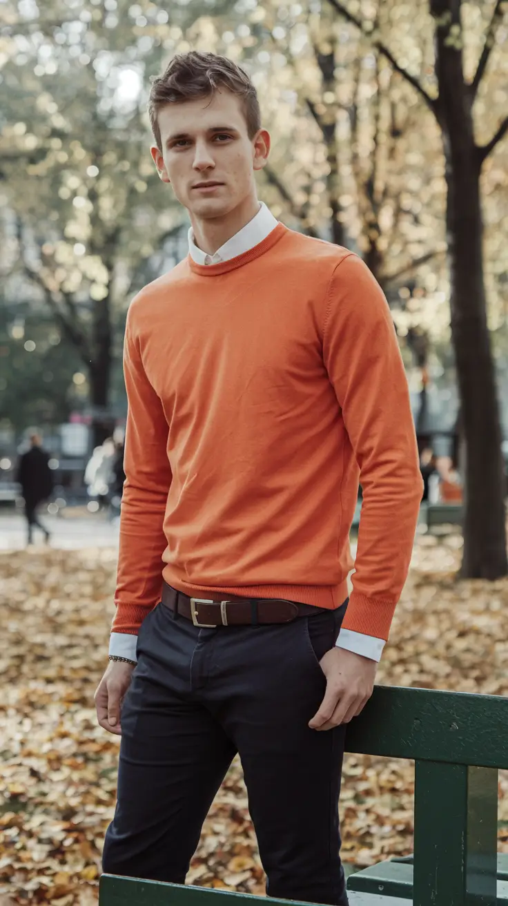 fall outfits for men 2025 Playful Autumn Color