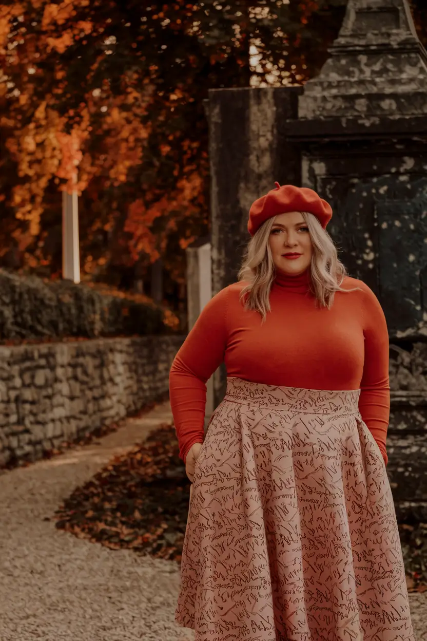 fall outfits ideas 2025 for plus size women French Girl Autumn Energy