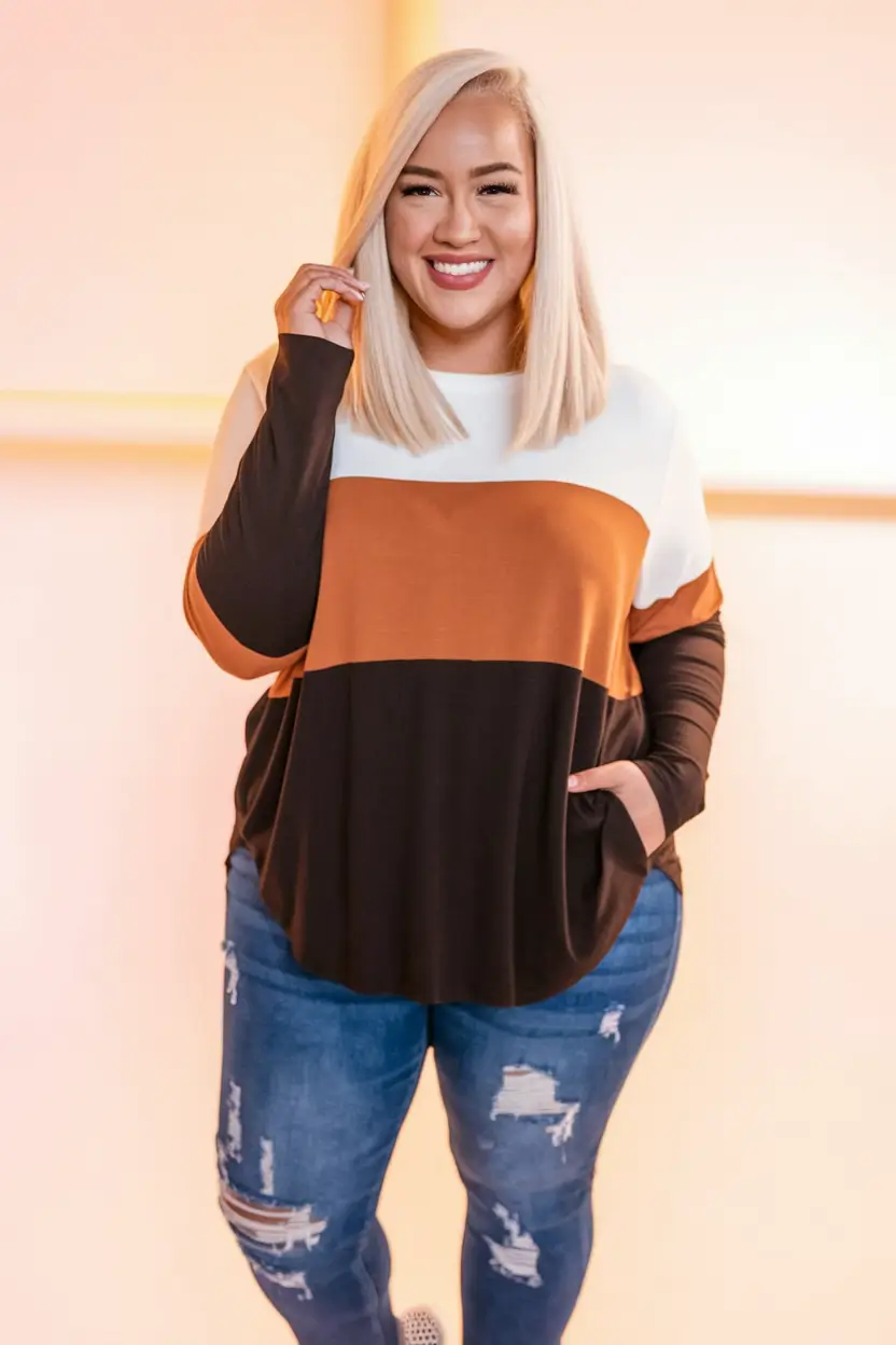 fall outfits ideas 2025 for plus size women Casual Colorblocking With Personality