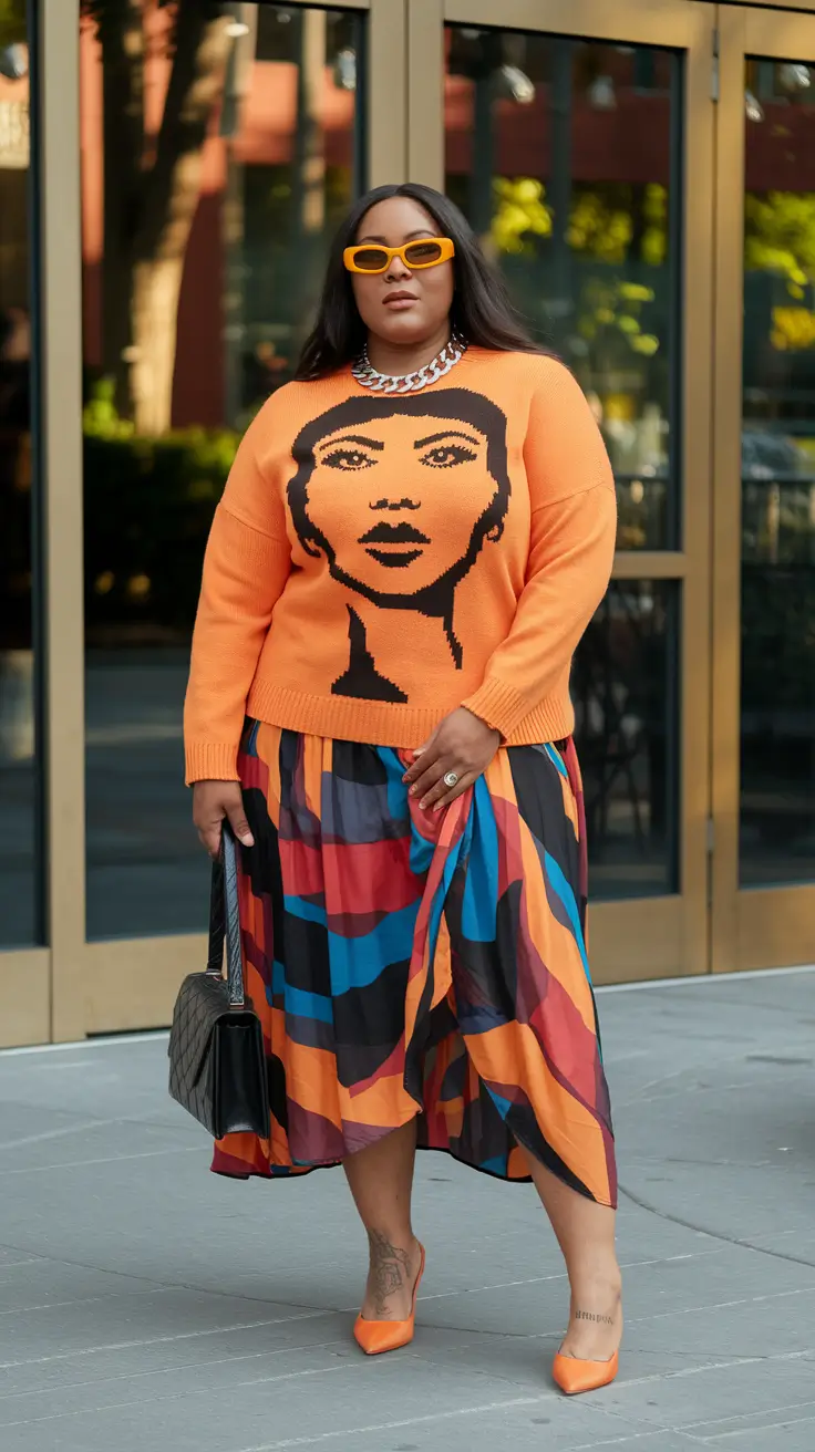 fall outfits ideas 2025 for plus size women Street Style Goes Pop