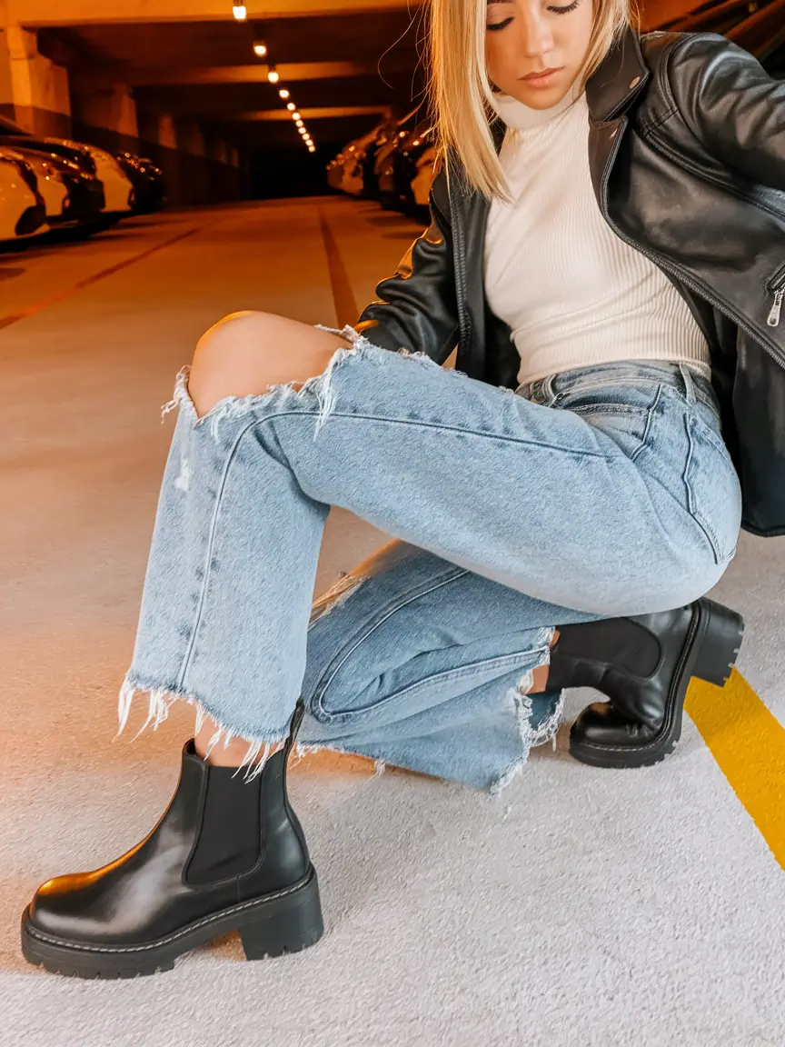 fall outfits with boots - trendy ideas 2025 Urban Edge Revival