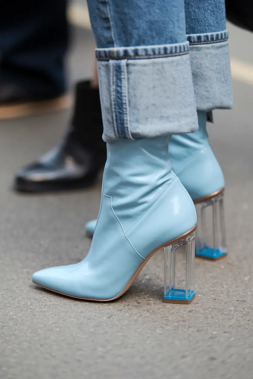 fall outfits with boots - trendy ideas 2025 Sky Blue With an Edge