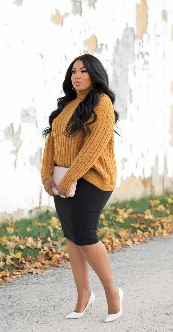 fashion curvy fall outfits 2025 Golden Hour Glam