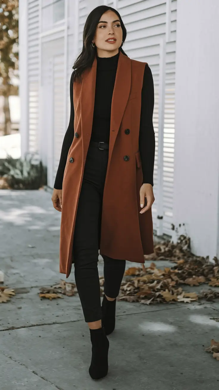 Fashion fall outfits - trendy ideas 2025 Terracotta Tailored Sleek