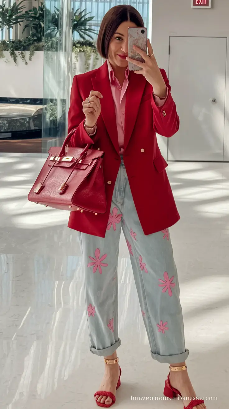 Fashion fall outfits - trendy ideas 2025 Power Bloom Pop Art