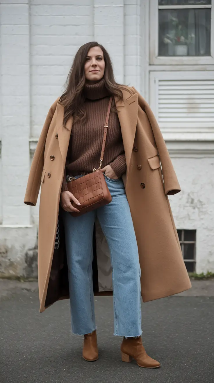 Fashion fall outfits - trendy ideas 2025 Camel & Cocoa Serenity