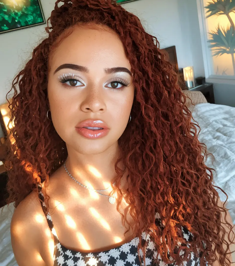 Fresh Hairstyles for July 2025 Copper Curls with a Firelight Vibe