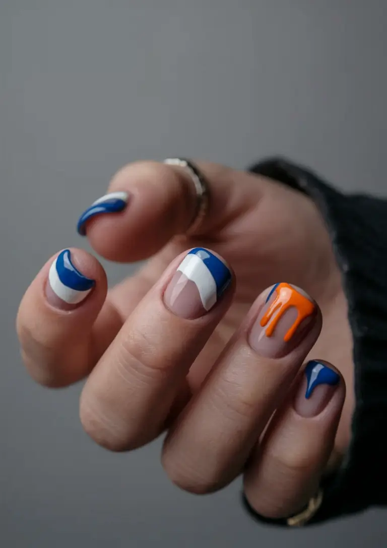 july nail colors Graphic Primary Play with a Drip Twist