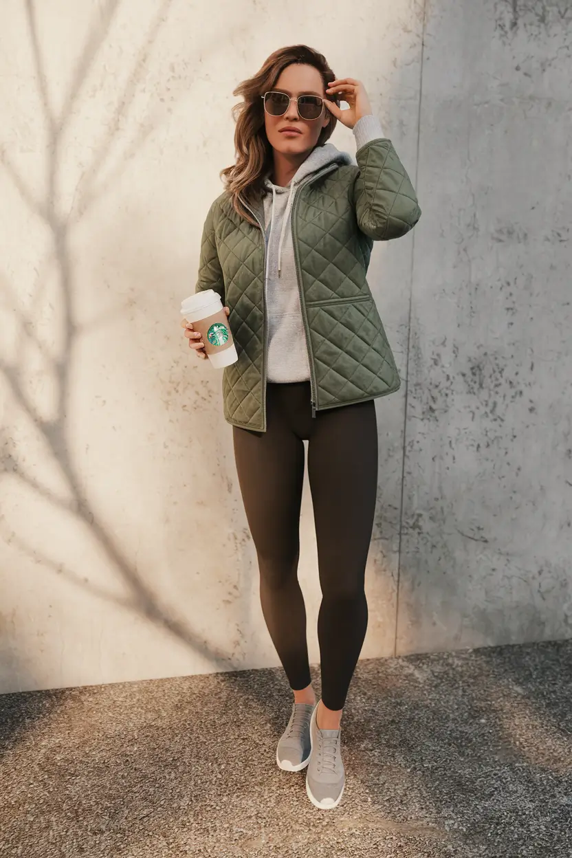 mom outfits inspo for fall 2025 – Weekend Warrior in Quilted Olive