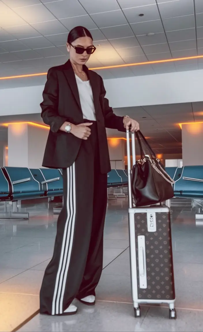 simpl fall travel capsule wardrobe 2025 Sport Luxe on the Tarmac