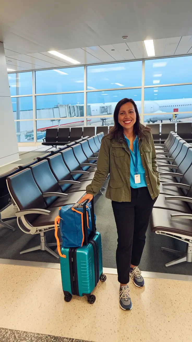 simpl fall travel capsule wardrobe 2025 The Catch-Your-Flight Utility Look