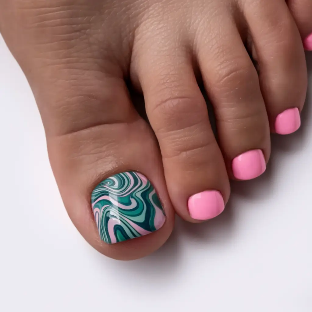 nail-designs-Pink-Swirl-Meets-Pop-Art-Cool