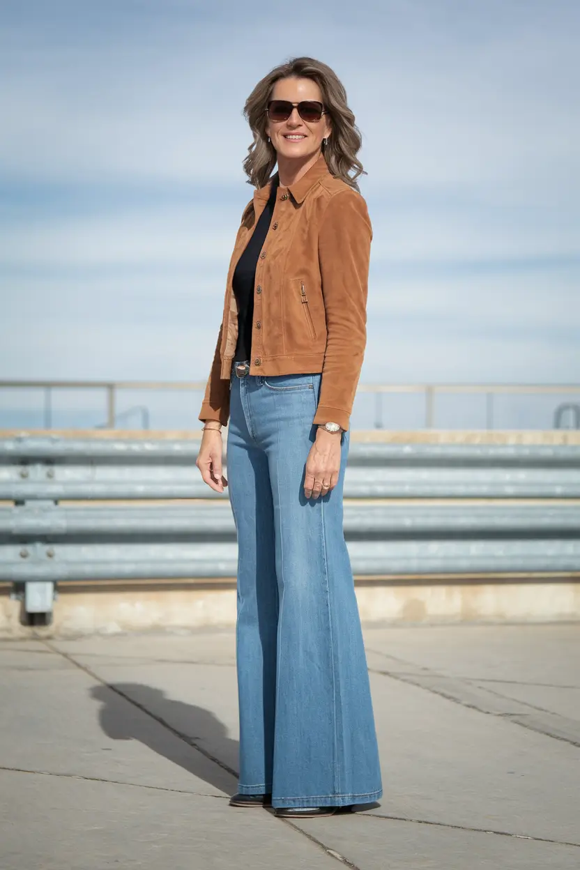 trendy fall outfits for women over 40 - ideas 2025 Retro Vibes with Flare