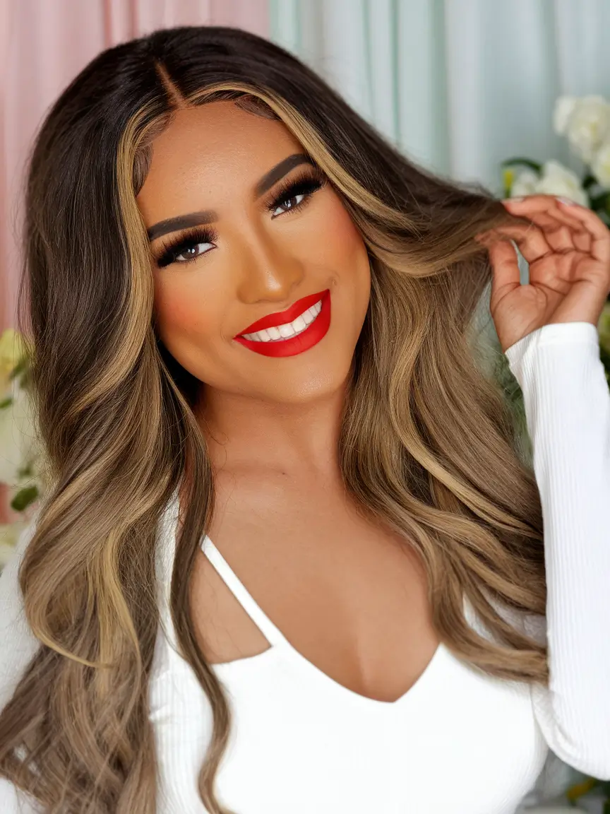 2025 Fall Hair Color Trends for Latina Women Warm Brunette Layers with Golden Mocha Shine