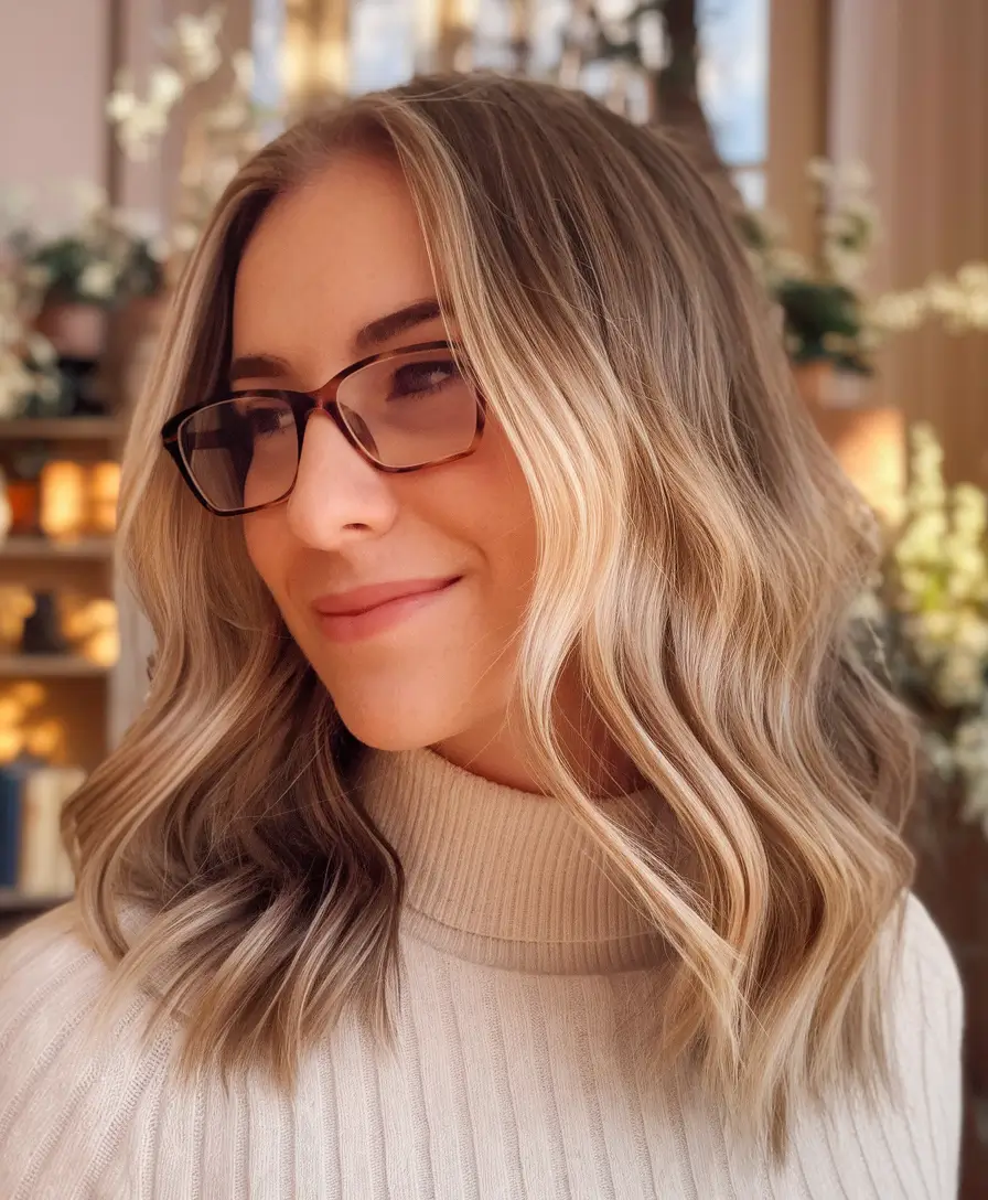 2025 Fall Hair Color Trends for Warm Skin-Tone Chic Beige Blonde with Rooted Softness