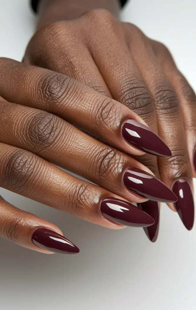 2025 Fall Nail Colors for Dark Skin - Vibrant Orange