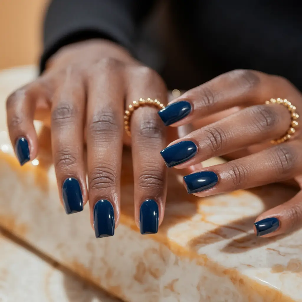 2025 Fall Nail Colors for Dark Skin - Shifting Iridescence