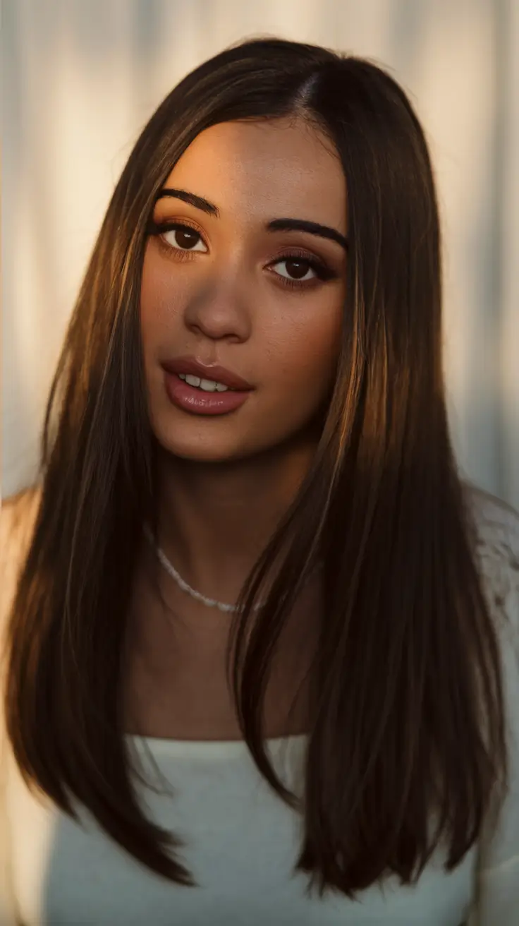 Best Fall Hair Color Shades for Dark Hair in 2025 - Toffee Brown Gloss for Fall Warmth