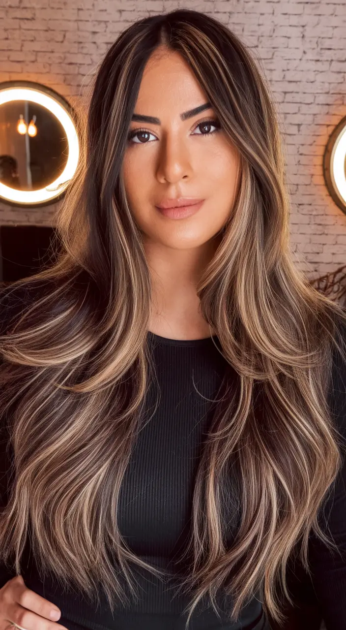 Best Hairstyles for Fall Season 2025 Face-Framing Layers with Beige Bronde Highlights