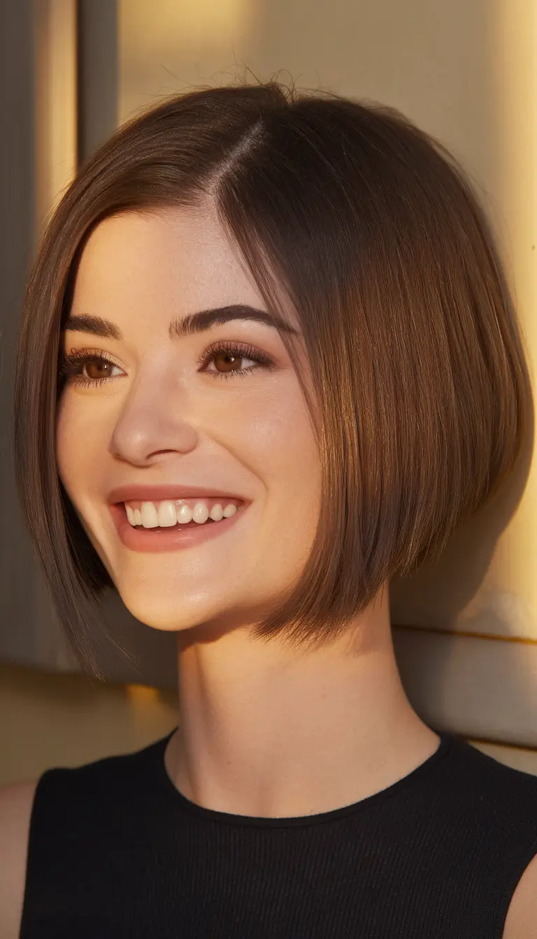 Best Short Haircut Ideas for Fall 2025 Short Rounded Bob with Natural Volume
