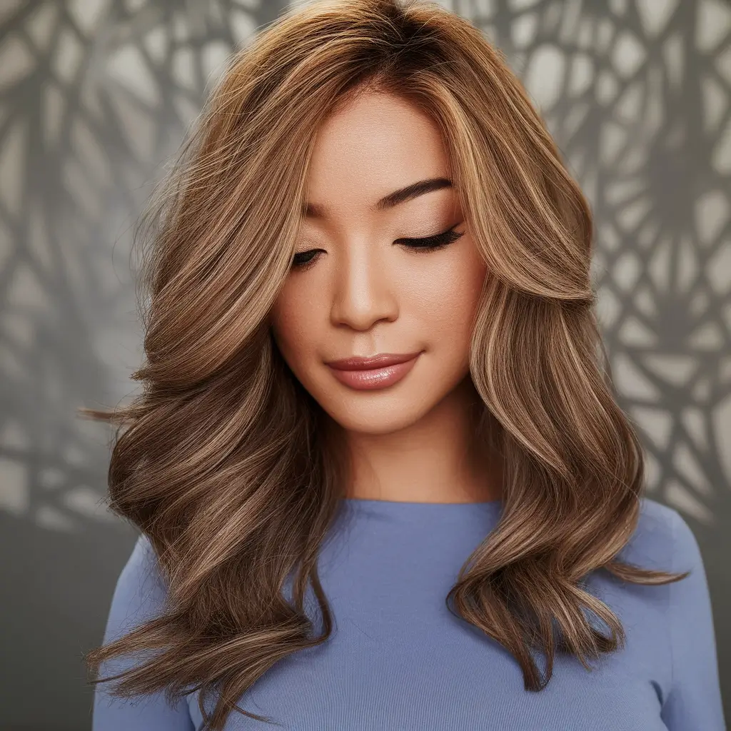 Caramel Fall Hair Colors Ideas 2025 for a Cozy Glow Cool-Toned Caramel for Brunette Balance