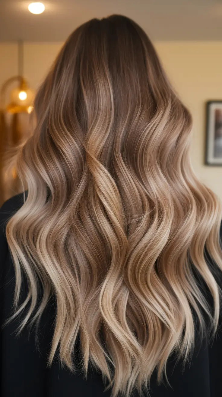 Caramel Fall Hair Colors Ideas 2025 for a Cozy Glow Toasted Almond Melt with Dimensional Ends