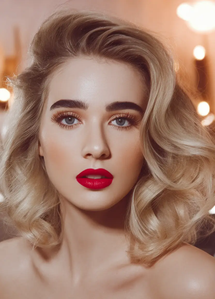Chic Fall Bob Haircuts for 2025 Vintage Blonde Bob with Hollywood Volume