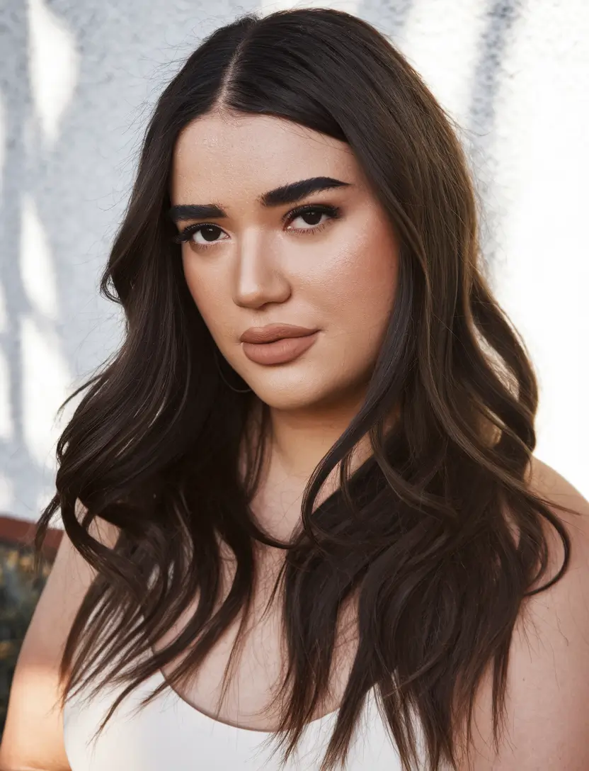 haircuts for plus size women long length Glossy Layers for Effortless Elegance