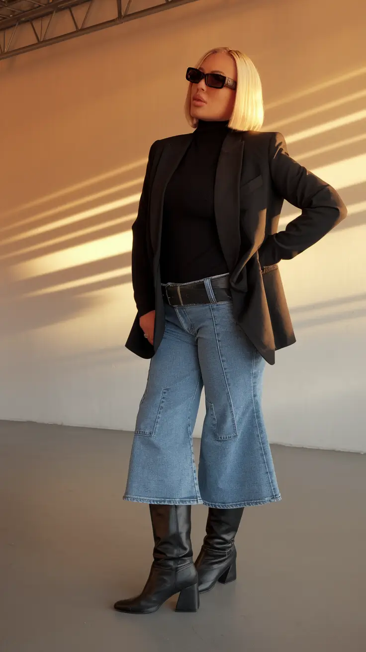 cozy fall outfits ideas 2025 Blackout Boss Energy