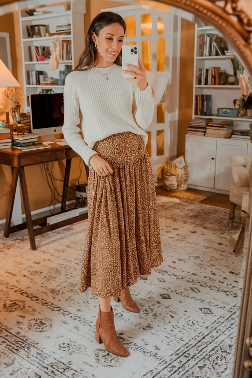 cozy fall outfits ideas 2025 Library Luxe Meets Country Quiet